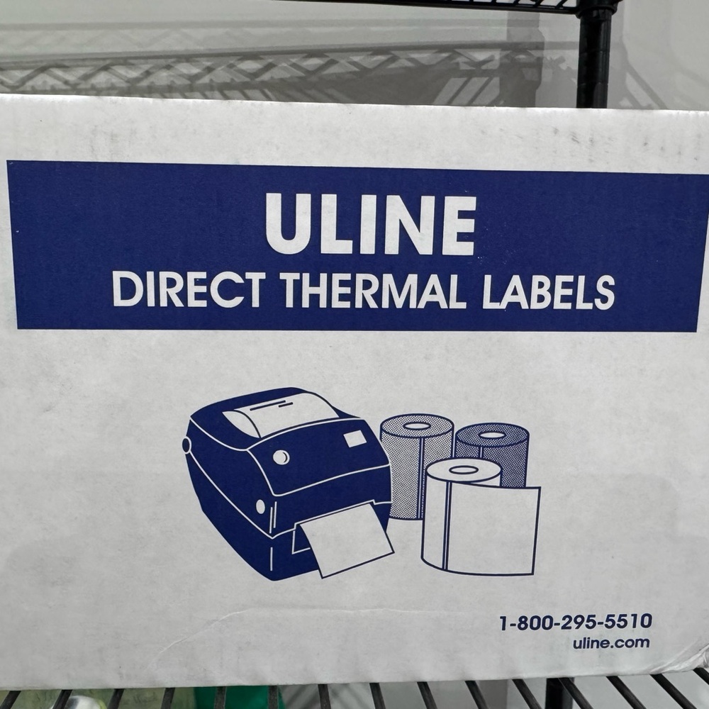 Uline Blue Direct Thermal Label Printer